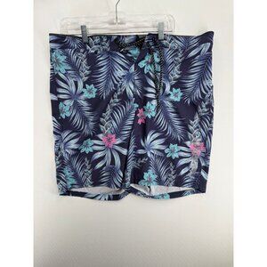 Hurley Board Shorts Mens 36 10" Futura Floral AOP Beach Swim Trunks